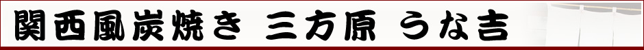 関西風炭焼き 三方原 うな吉